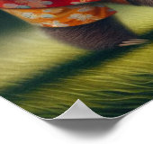 Sloth Mowing Lawn Poster (Ecke)