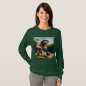 Sloth Mowing Lawn T-Shirt (Vorne ganz)