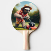 Sloth Mowing Lawn Tischtennis Schläger (Rückseite)