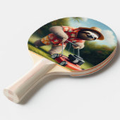 Sloth Mowing Lawn Tischtennis Schläger (Vorderseite)