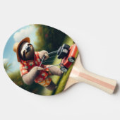 Sloth Mowing Lawn Tischtennis Schläger (Seitenansicht)