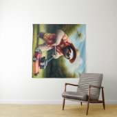 Sloth Mowing Lawn Wandteppich (Beispiel (Horizontal))