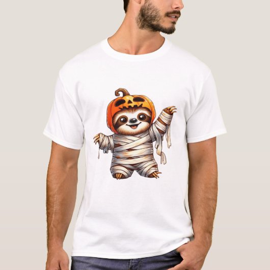 Sloth Mummy Halloween Classic T - Shirt (Vorderseite)
