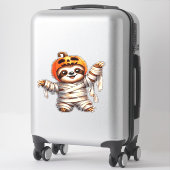 Sloth Mummy Halloween Classic T - Shirt Aufkleber (Koffer)