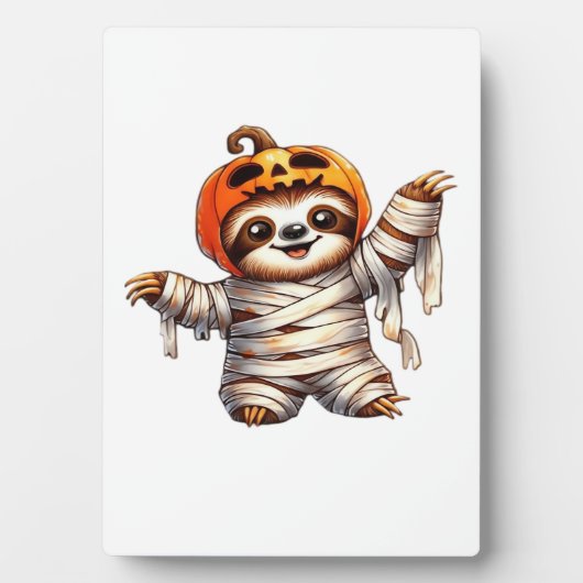 Sloth Mummy Halloween Classic T - Shirt Fotoplatte (Vorderseite)
