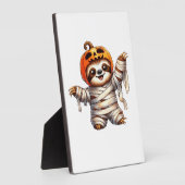 Sloth Mummy Halloween Classic T - Shirt Fotoplatte (Seite)