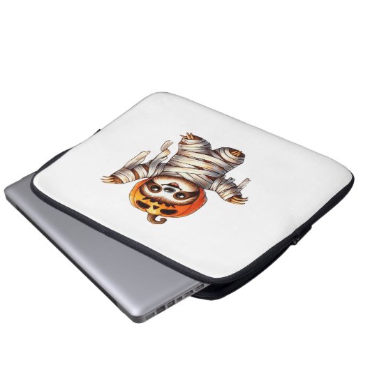 Sloth Mummy Halloween Classic T - Shirt Laptopschutzhülle (Vorne Knopf)
