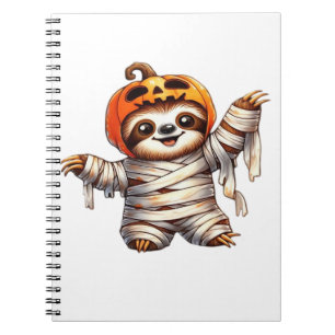Sloth Mummy Halloween Classic T - Shirt Notizblock