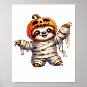 Sloth Mummy Halloween Classic T-Shirt Poster (Vorne)