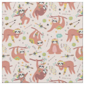 Sloth Muster Stoff (Nahaufnahme)