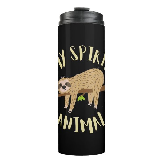 sloth my spirit animal thermosbecher (Vorderseite)