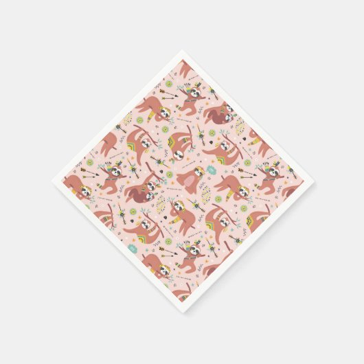 Sloth Napkins Serviette (Ecke)