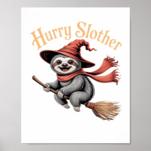 Sloth Niedlich Halloween Witz Funny Essential T - Poster