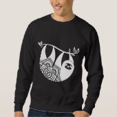 Sloth Niedlich Sloth Bella Leinwand Sloth Sweatshirt (Vorderseite)