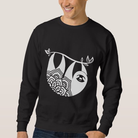 Sloth Niedlich Sloth Bella Leinwand Sloth Sweatshirt (Vorderseite)