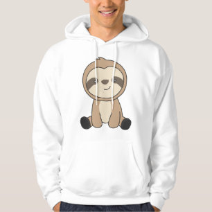 Sloth Niedlicher Tiere für Kinder an sonnigen Plät Hoodie