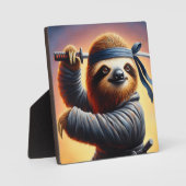 Sloth Ninja Fotoplatte (Vorderseite)