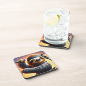 Sloth Ninja Getränkeuntersetzer (Rechte Seite)