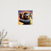 Sloth Ninja Poster (Küche)