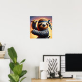 Sloth Ninja Poster (Heimbüro)