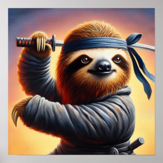 Sloth Ninja Poster (Vorne)