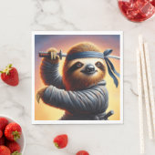 Sloth Ninja Serviette (Beispiel)