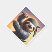 Sloth Ninja Serviette (Ecke)