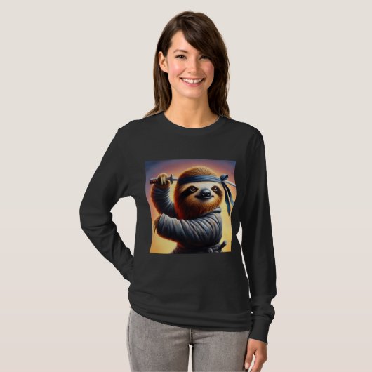 Sloth Ninja T-Shirt (Vorne ganz)