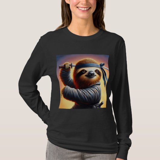 Sloth Ninja T-Shirt (Vorderseite)