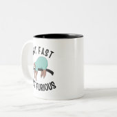 Sloth Not Fast Not Furious Zweifarbige Tasse (Vorderseite Links)