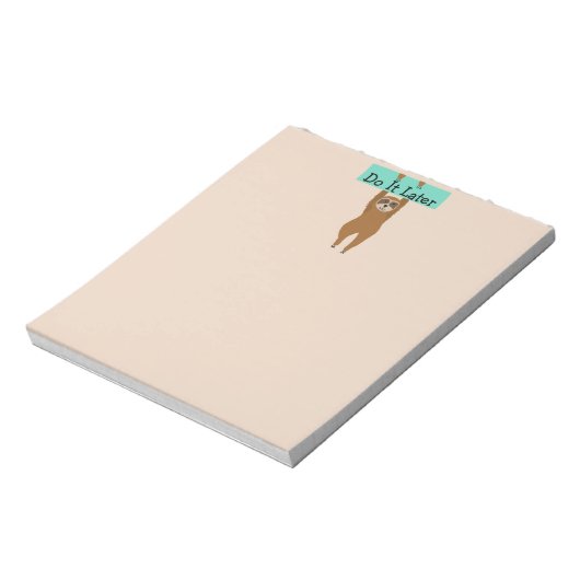 Sloth Notepad Notizblock (Rotiert)
