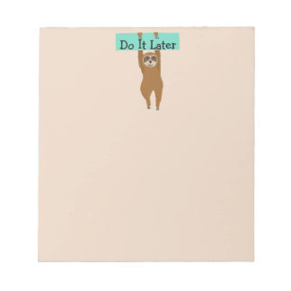 Sloth Notepad Notizblock