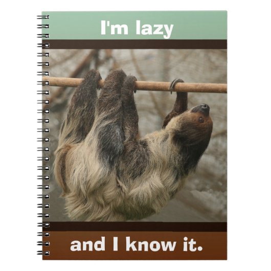 Sloth Notizblock (Vorderseite)