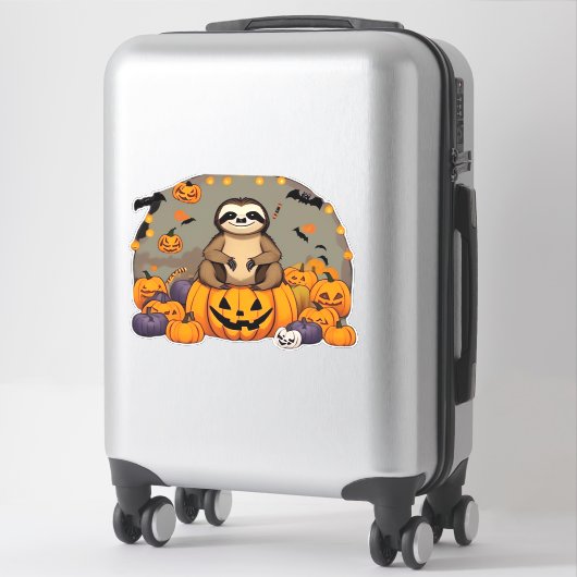 Sloth-o-ween Classic-T - Shirt Aufkleber (Koffer)