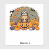 Sloth-o-ween Classic-T - Shirt Aufkleber (Blatt)