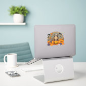 Sloth-o-ween Classic-T - Shirt Aufkleber (Laptop auf Schreibtisch)