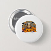 Sloth-o-ween Classic-T - Shirt Button (Vorne & Hinten)
