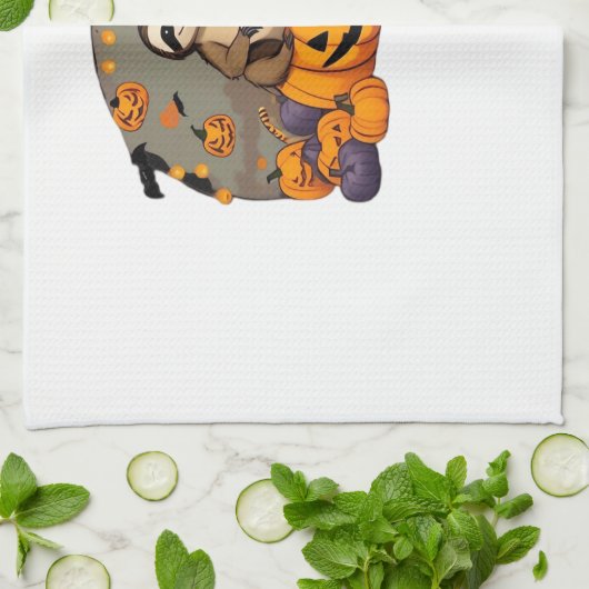 Sloth-o-ween Classic-T - Shirt Geschirrtuch (Gefaltet)