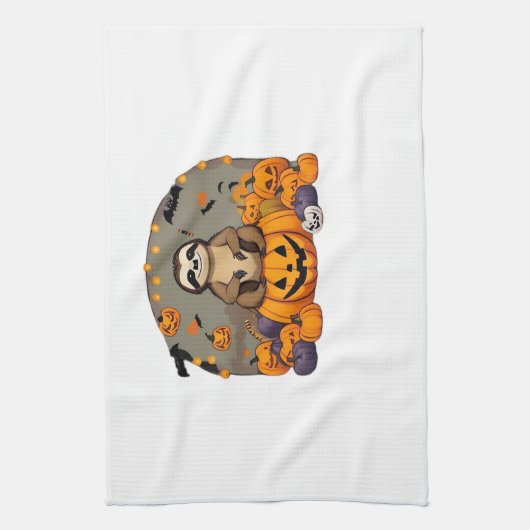 Sloth-o-ween Classic-T - Shirt Geschirrtuch (Vertikal)