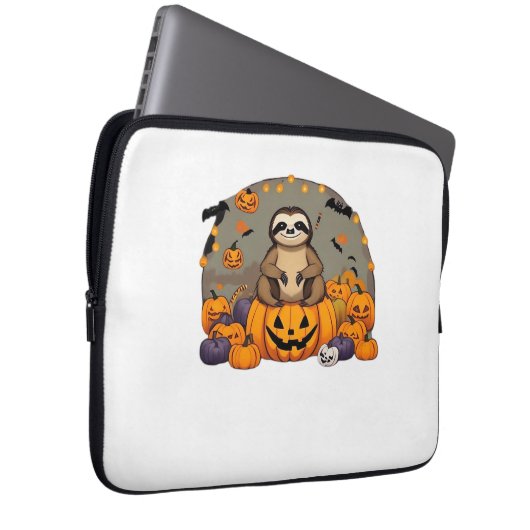 Sloth-o-ween Classic T-Shirt Laptopschutzhülle (Vorne Rechts)