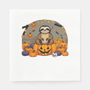 Sloth-o-ween Classic-T - Shirt Serviette