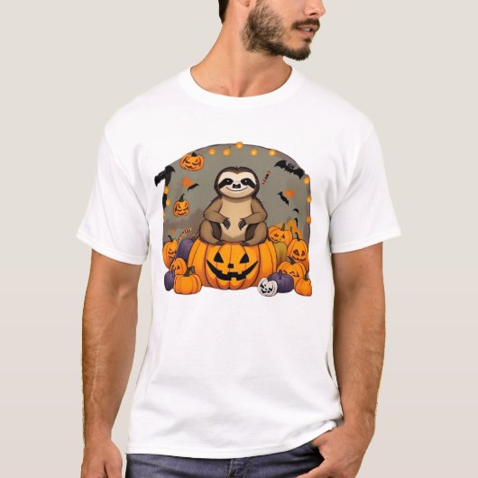 Sloth-o-ween Klassik T-Shirt (Vorderseite)