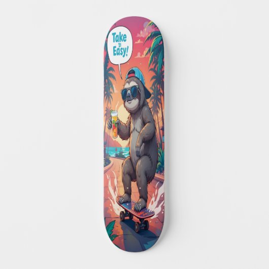 Sloth on Wheels Edition 1 Skateboard (Vorderseite)