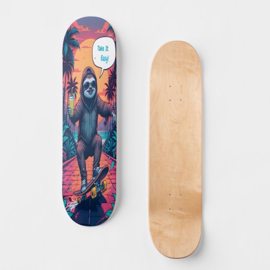 Sloth on Wheels Edition 3 Skateboard (Vorderseite)