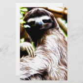 Sloth Painting Briefpapier (Vorne/Hinten)