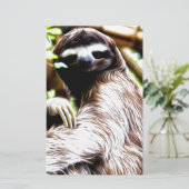 Sloth Painting Briefpapier (Stehend Vorderseite)