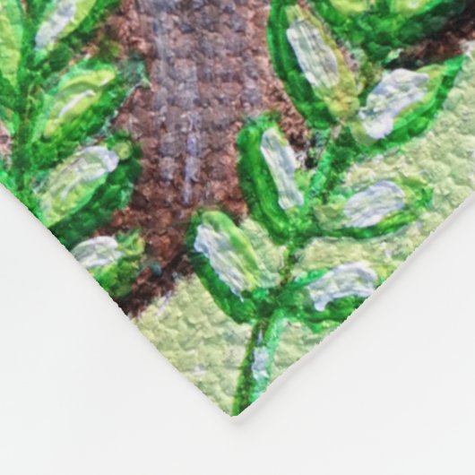 Sloth Painting Fleecedecke (Ecke)