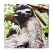 Sloth Painting Fliese (Vorderseite)