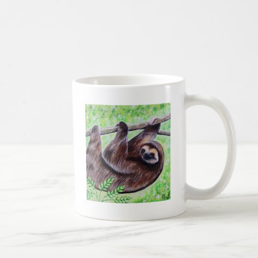 Sloth Painting Kaffeetasse (Rechts)