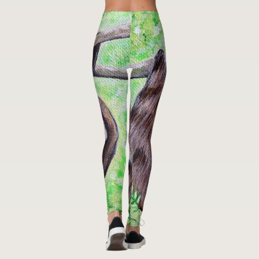 Sloth Painting Leggings (Rückseite)